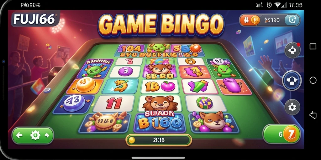 Tampilan menarik dari gameplay Bingo di FUJI66.