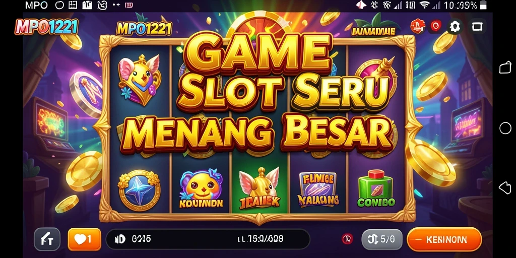 Tampilan gameplay seru dari MPO1221 dengan fitur Slot yang menarik.