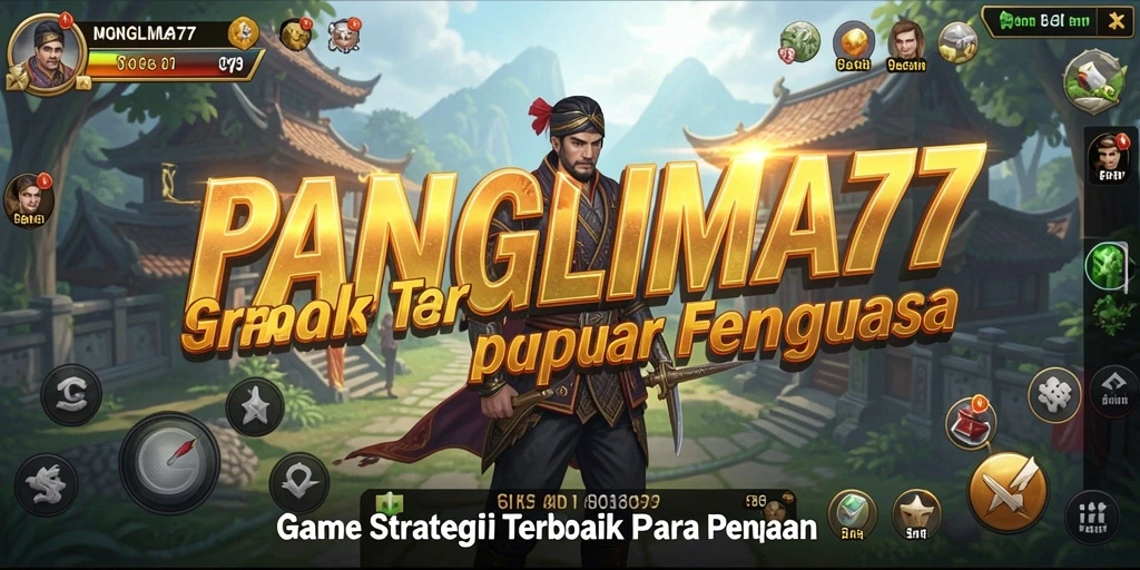 Tampilan gameplay menegangkan di PANGLIMA77 saat bertempur.