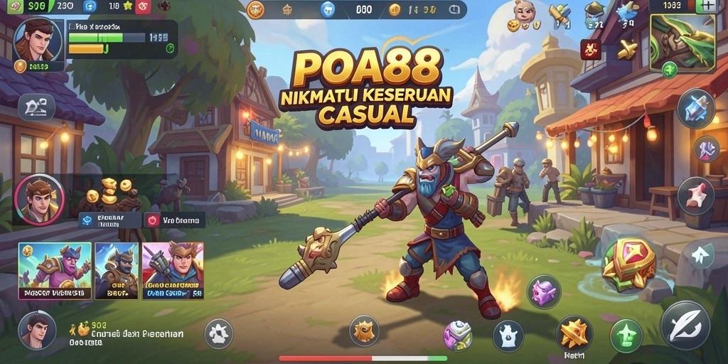 Screenshot dari gameplay seru POA88 dengan grafik menarik.