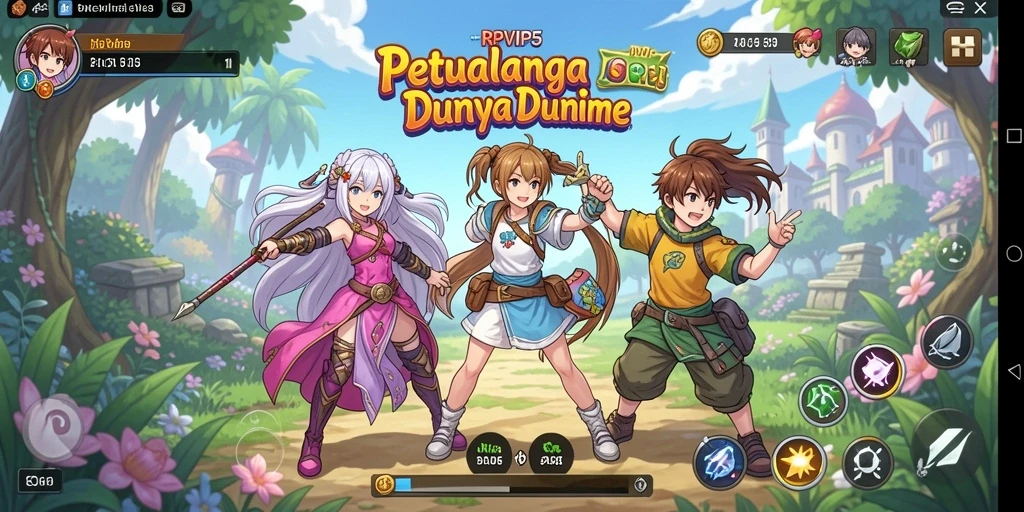 Tampilan gameplay RPVIP5 yang memukau di dunia anime.