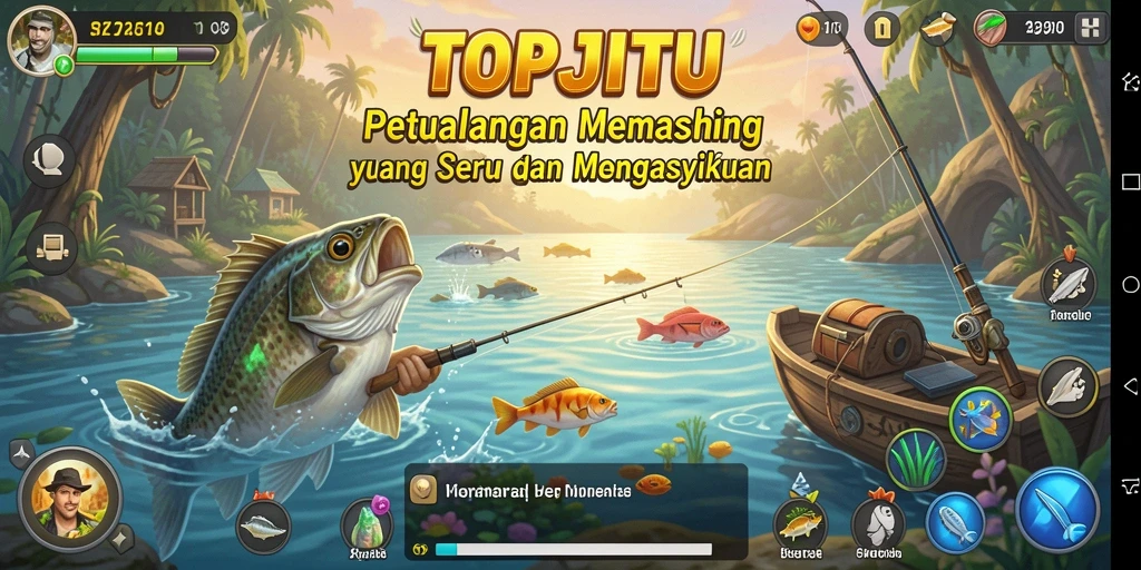 Tangkapan ikan besar dalam gameplay <strong>TOPJITU</strong> yang menegangkan.